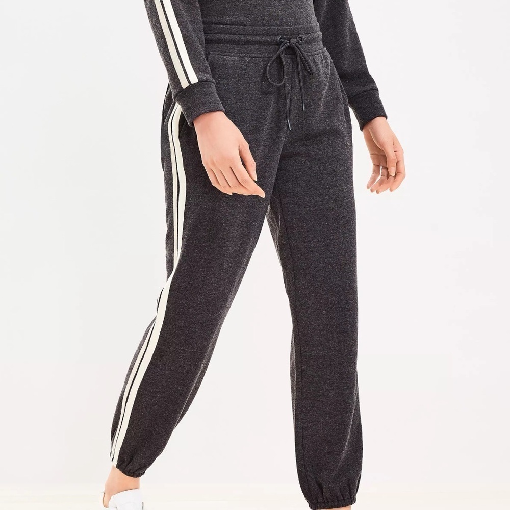 W&W ONCE L&G Side Stripe Cozy Cotton Terry Joggers